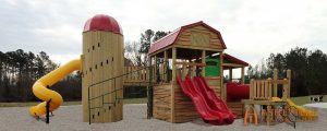 Barn and Silo Themed Playground - Asheville Playgrounds