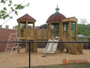 First Baptist Church in Asheville - 5 to 12 domed playset - Asheville Playgrounds
