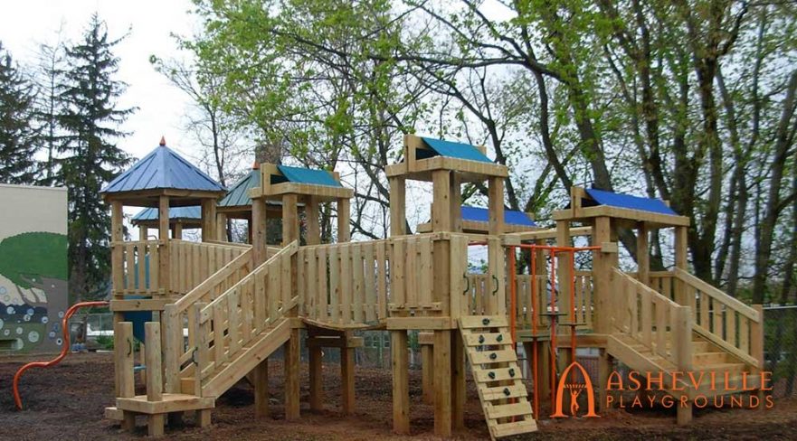 Large playground YWCA Asheville, NC