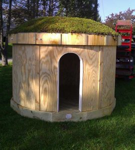 Round house with a living roof - Asheville Playgrounds