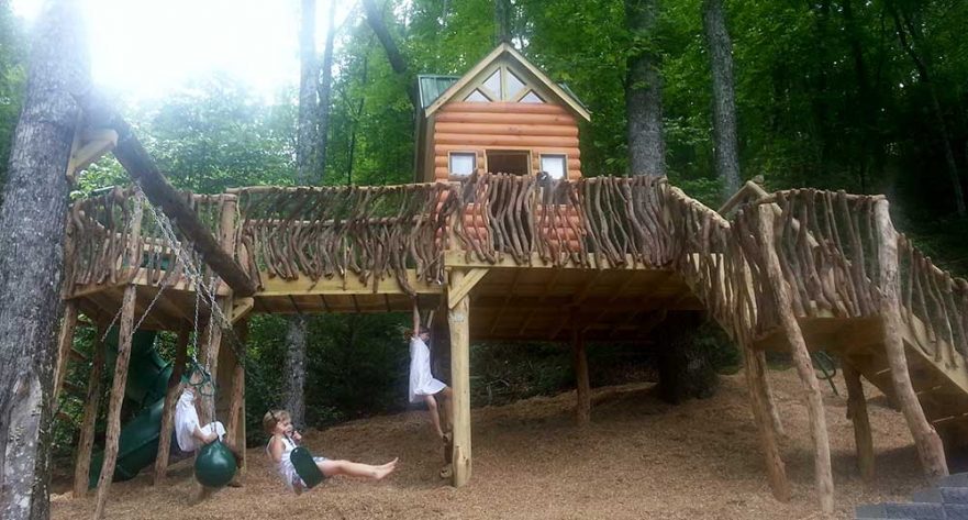 Large Natural Cabin Playground