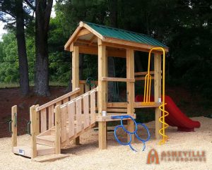 Small toddler play set for the Avery Creek Community Center in Arden, NC - Asheville Playgrounds