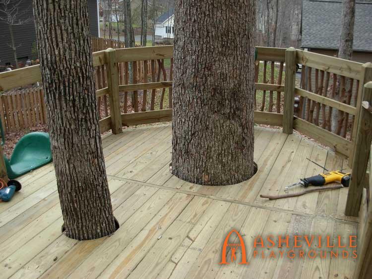 Backyard Tree Deck