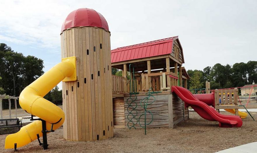 Knightdale Station Park Playground Side View