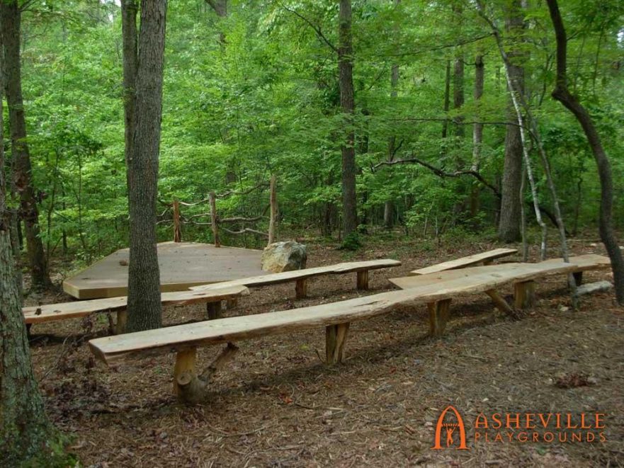 One of a Kind Live Edge Amphitheater Seating